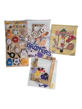 Sports & Kids Scrapbook Pack - Multicolor
